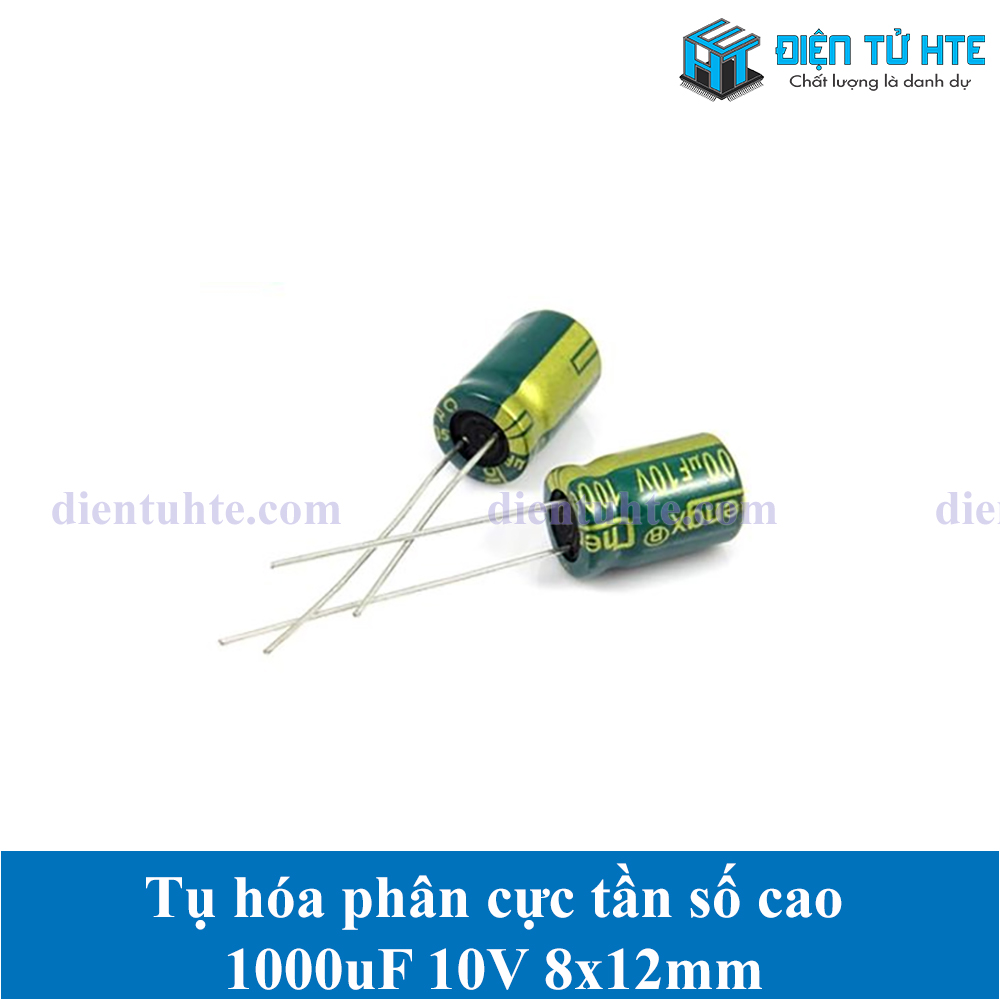 Combo 10 Tụ hóa tần số cao 1000uF 10V 8x12mm