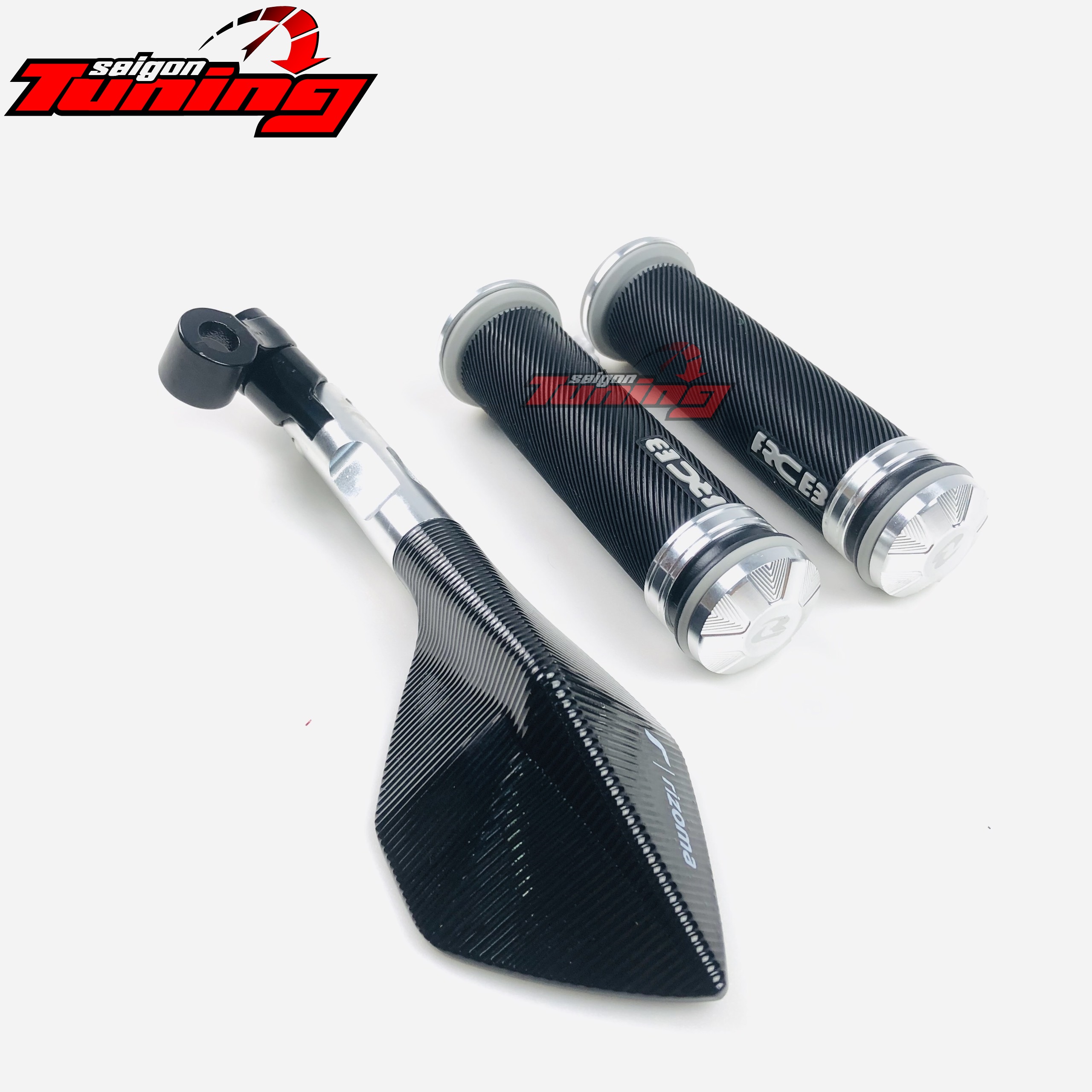 [HCM]Combo 2: Bao tay RCB + gương cao cấp - Màu bạc Silver