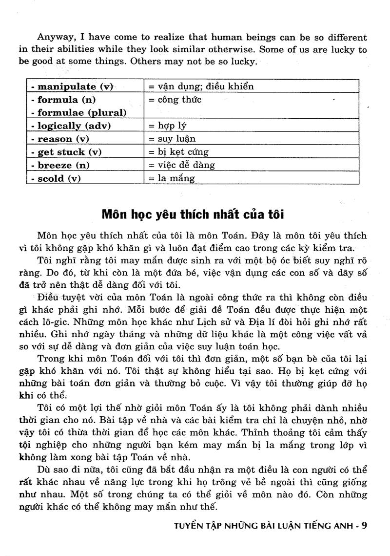 Tuyển Tập Những Bài Luận Tiếng Anh