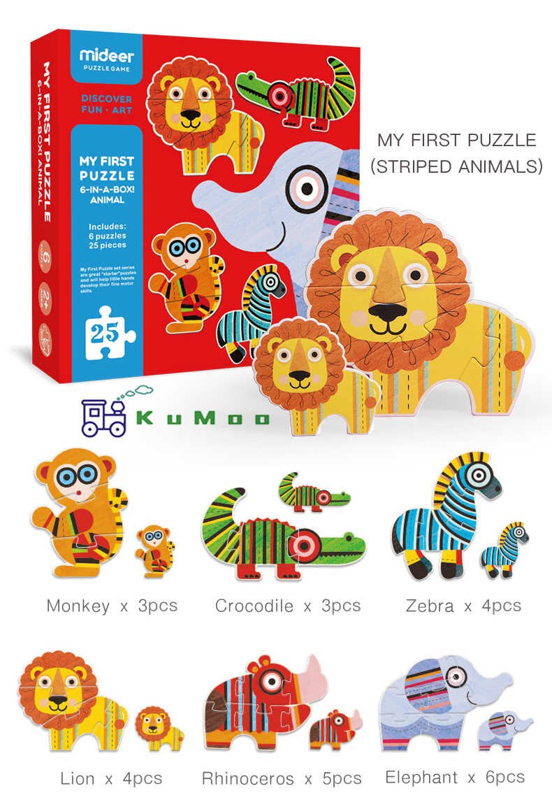 [SIÊU PHẨM] Bộ xếp hình đầu đời cho bé - MY FIRST PUZZLE - MIDEER
