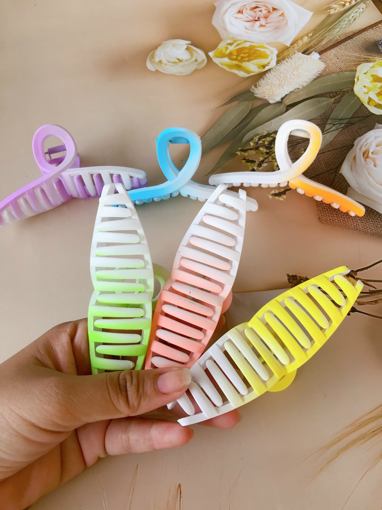 Kẹp tóc nhựa màu (inbox chọn Màu)