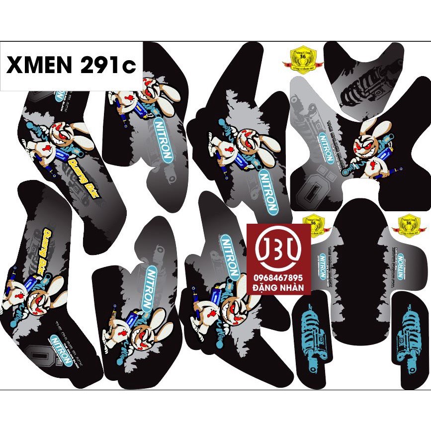 tem trùm xe điện-xe máy-xmen 291