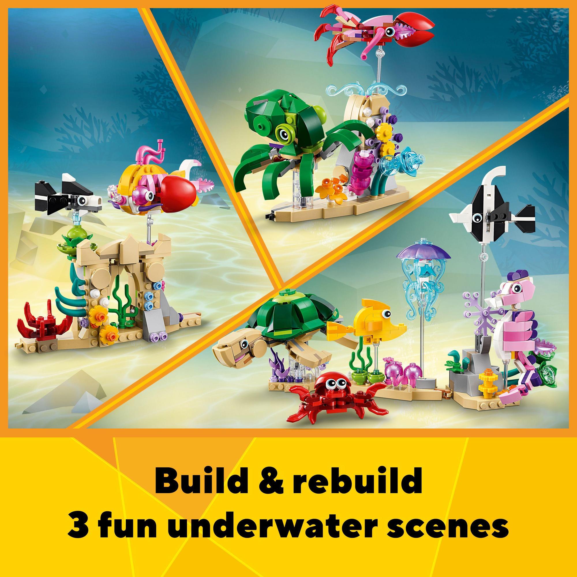 LEGO CREATOR 31158 Đồ chơi lắp ráp Mô hình sinh vật biển (421 chi tiết)