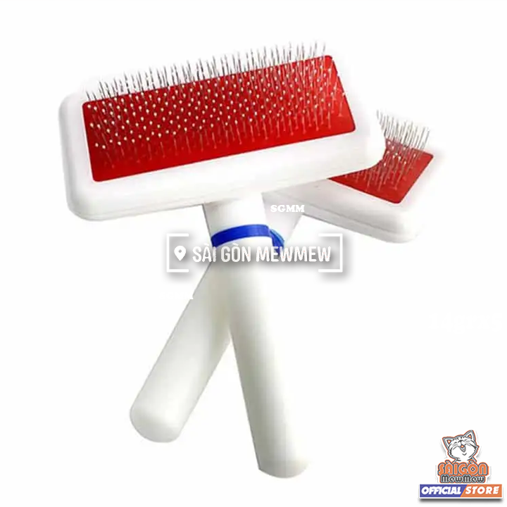 Lược Chải Lông Cho Chó Mèo Cán Tròn – Gỡ Rối, Loại Bỏ Lông Rụng, Dễ Cầm