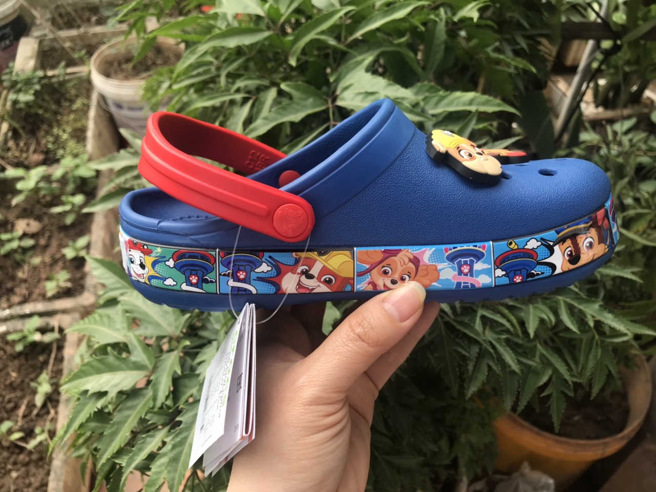 SỤC TRẺ EM CROCS- IN HÌNH 3D CHÓ CỨU HỘ