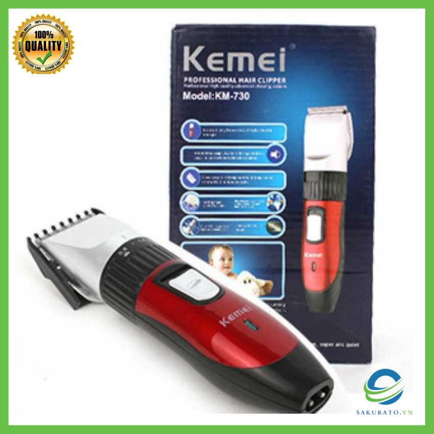 Tông đơ cắt tóc cho bé FREESHIP tông đơ cắt tóc cao cấp kemei 730