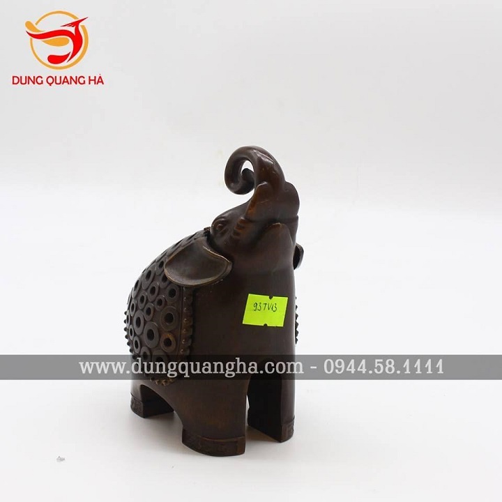 Lư đồng đốt trầm hình tượng voi