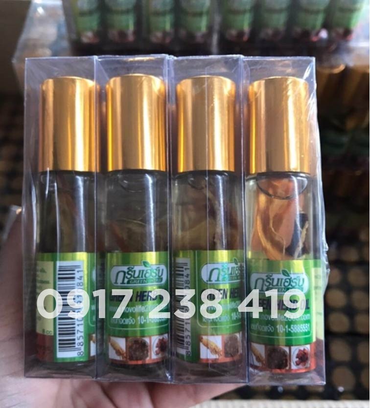[HCM]1 CHAI DẦU SÂM THÁI LAN GREEN HERB CHUẨN 100%
