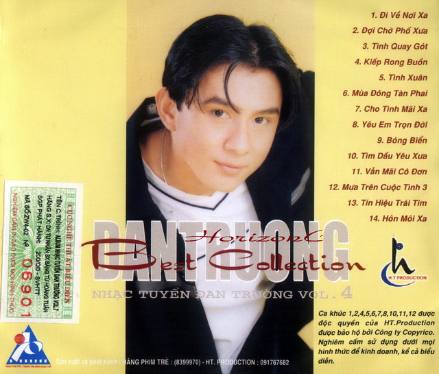 đĩa cd nhạc đan trường vol 1-6