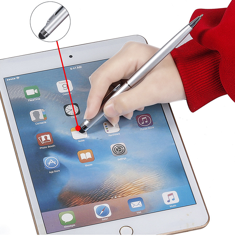 Bút Cảm Ứng 2 Trong 1Dùng Cho Điện Thoại - Ipad Có Đầu Viết Được