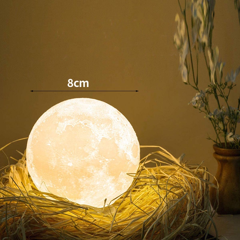 Đèn Ngủ Mặt Trăng - Đèn Ngủ Để Bàn 3D_(DN04)