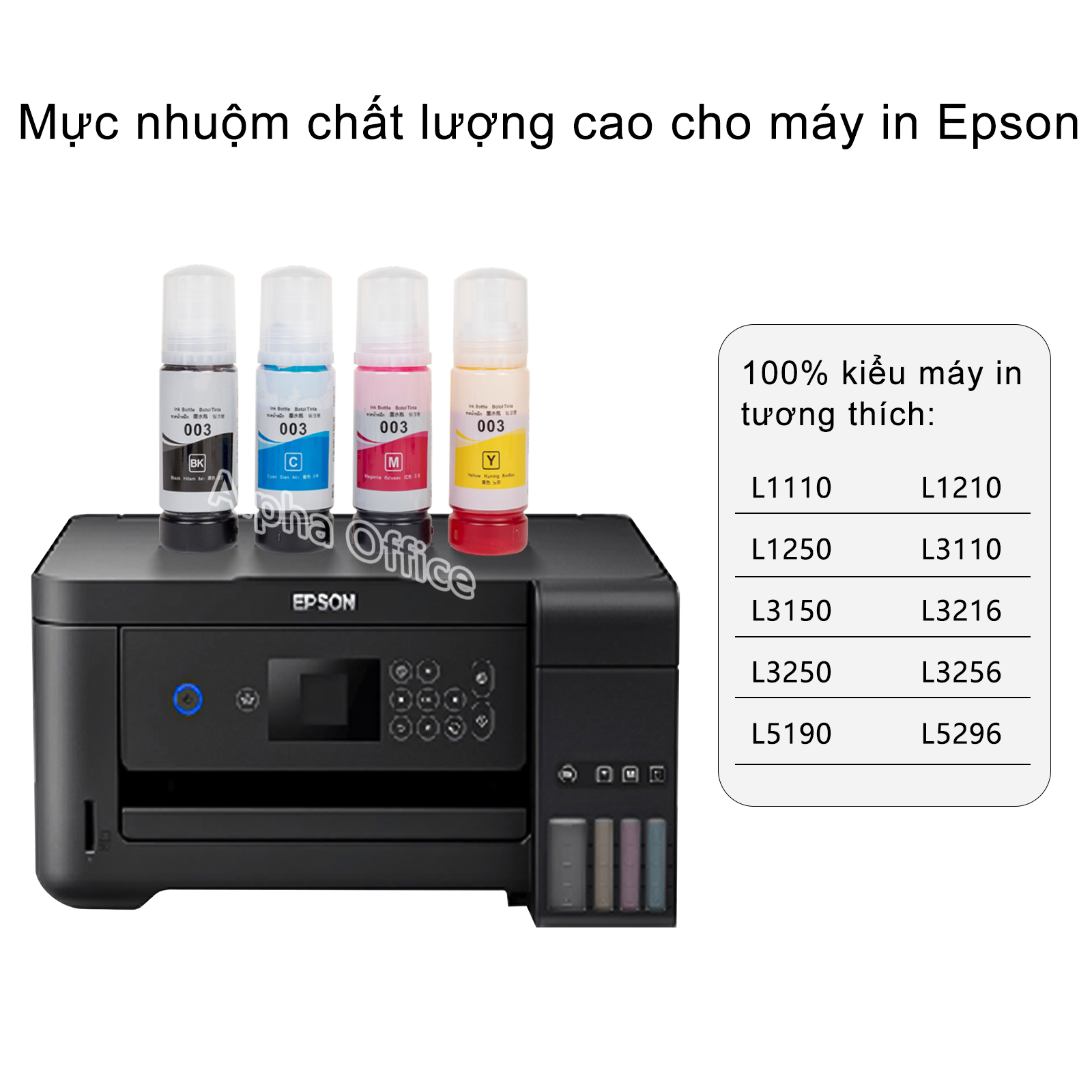 Mực in màu tương thích Epson 057 cho Epson L8050 và L18050, hàng nhập khẩu, hóa đơn VAT.