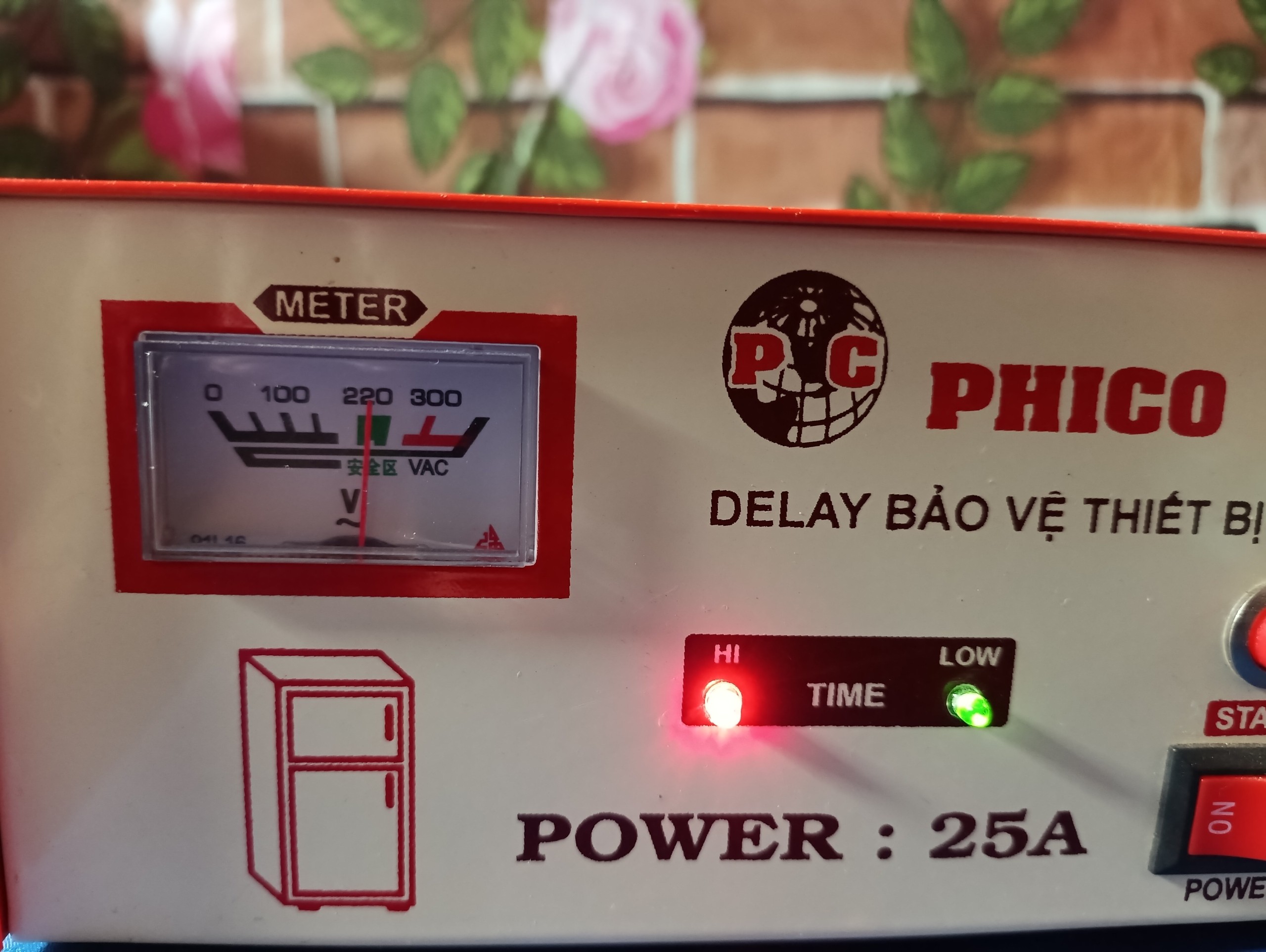 Bảo vệ tủ lạnh Delay 25A hàng tiêu chuẩn