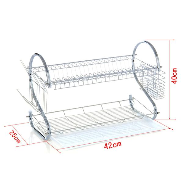 Kệ Chén Inox 2 Tầng
