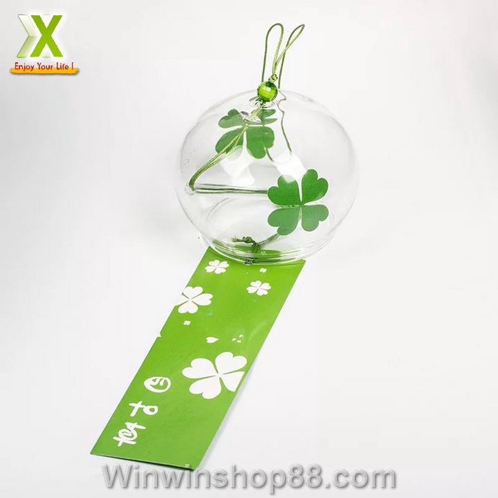 [FREESHIP MAX 15K][HCM]Chuông gió Nhật Bản Furin cỏ 4 lá may mắn