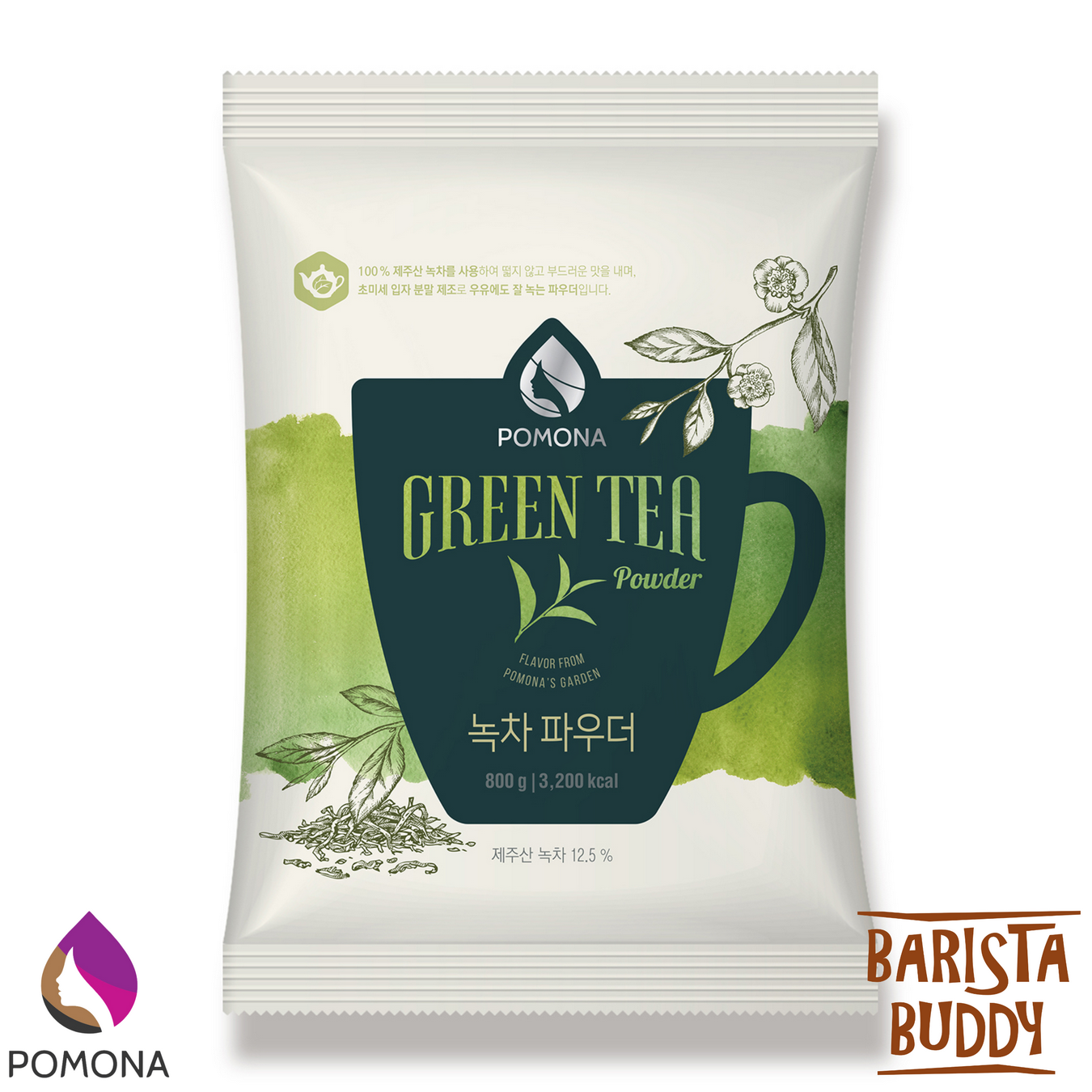 Bột pha chế Pomona vị trà xanh