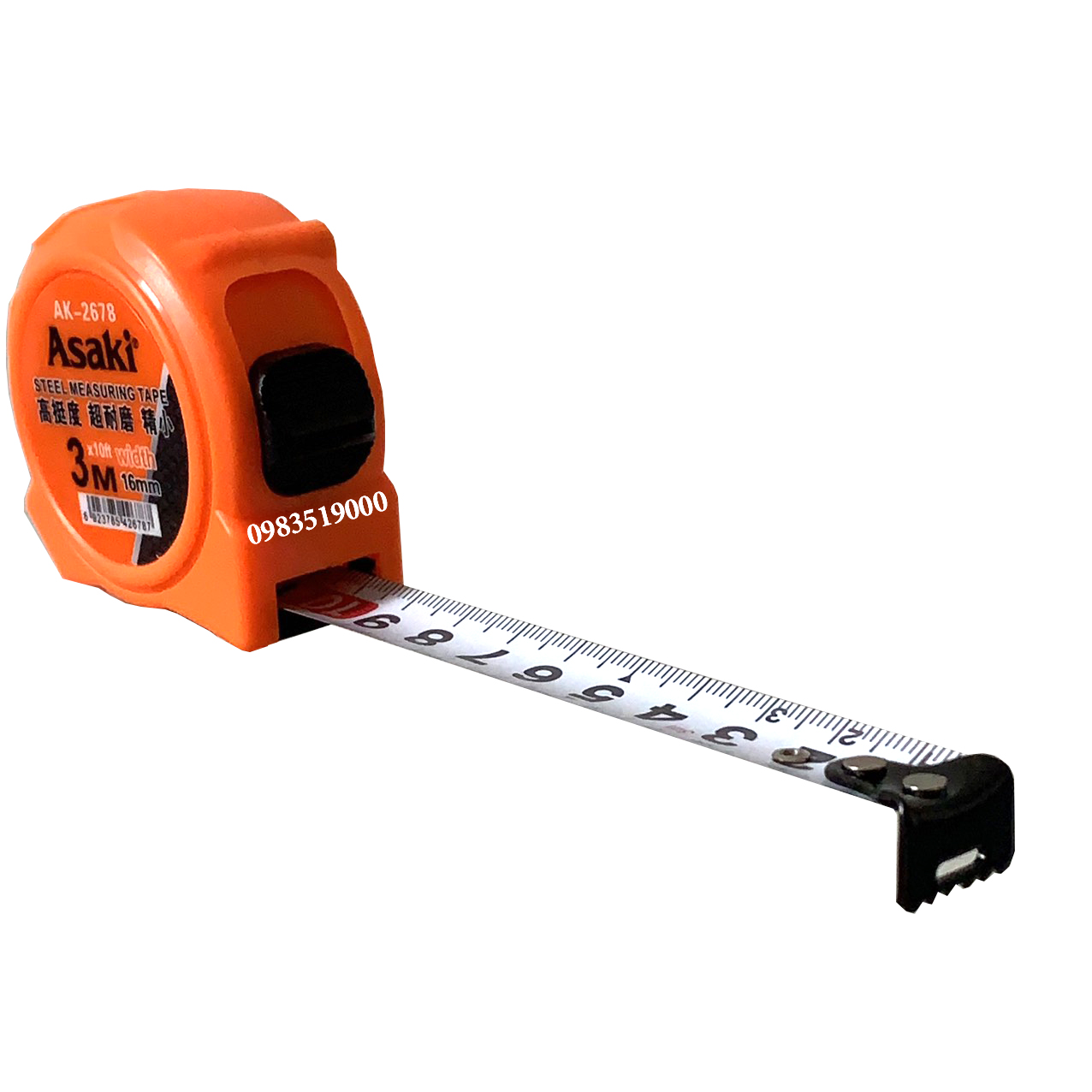Thước cuộn thép ASAKI 3m X 16mm