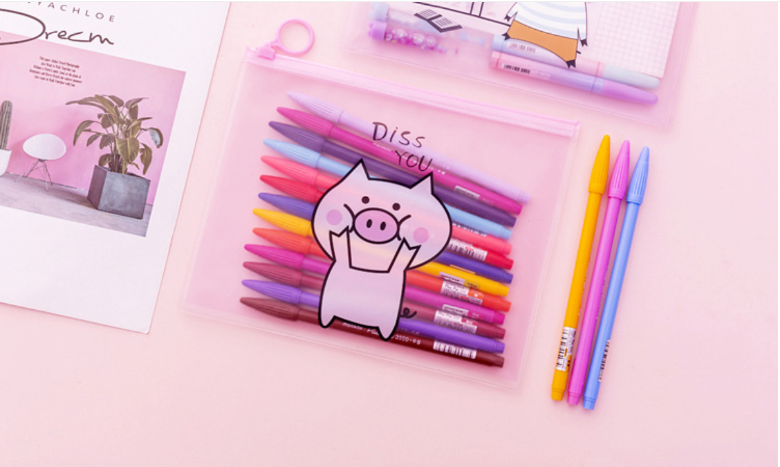 [HCM]Túi đựng bút cute hình HEO HỒNG