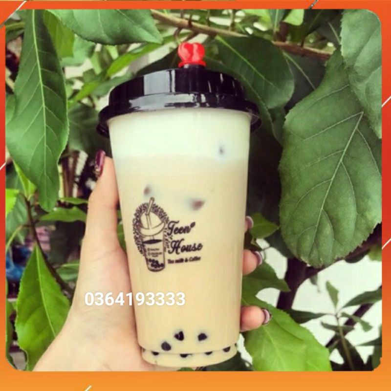 Sỉ 50 cốc nhựa nắp tim 500ml