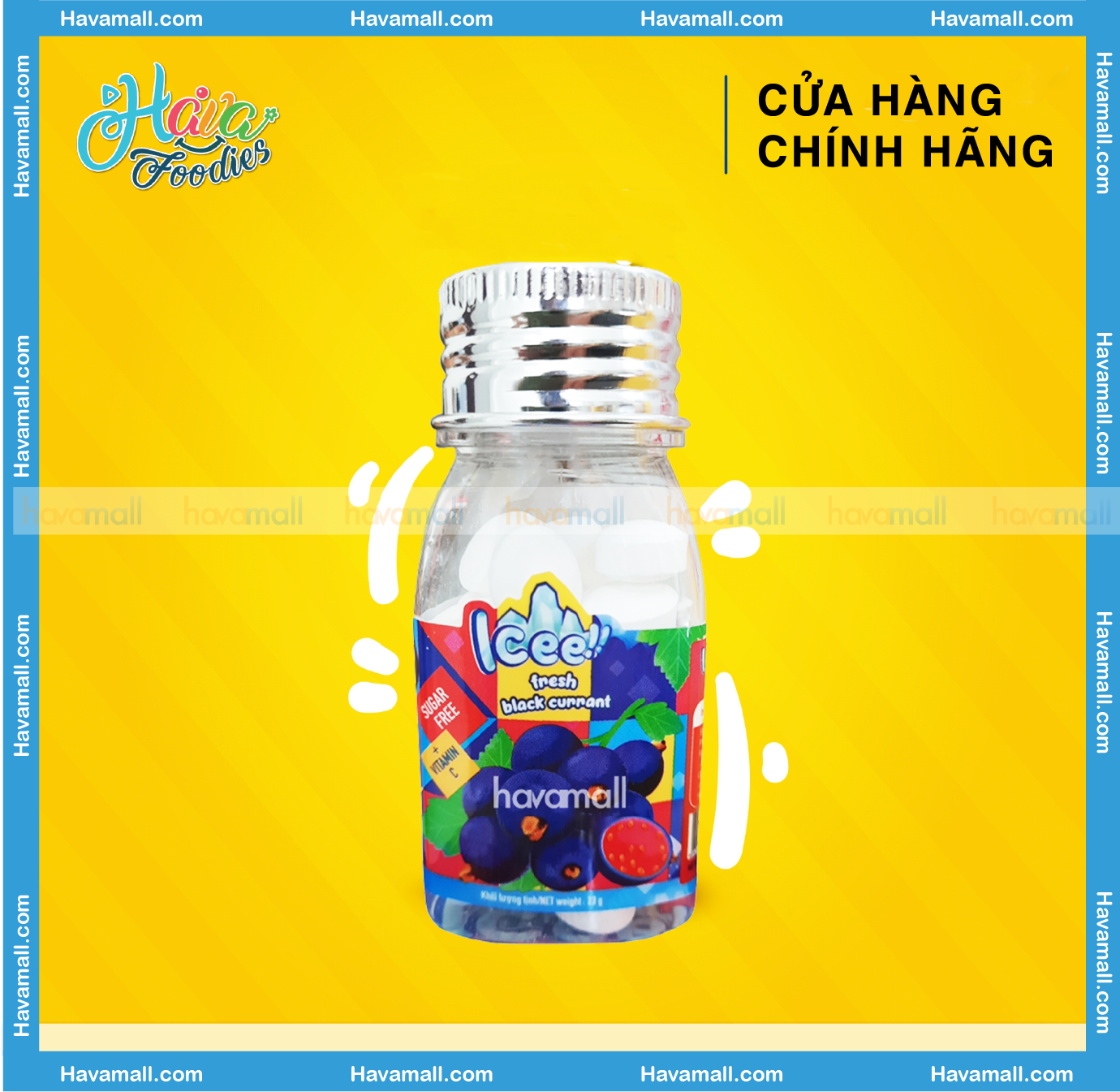 [ DATE MỚI NHẤT ] Kẹo Icee Vị Lý Chua Đen – Icee Candy Black Currant 23g