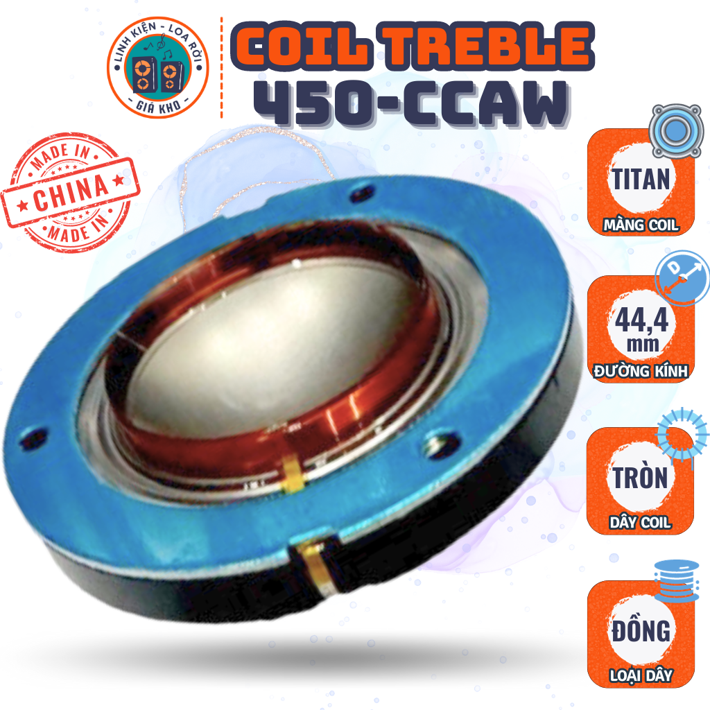 Coil Loa Treble 450 CCAW - Titanium - Made in China