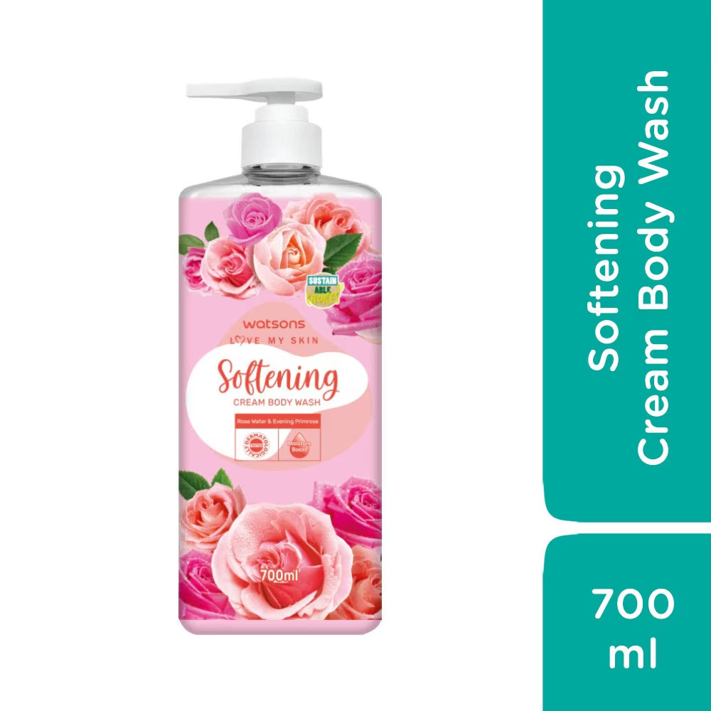 Kem Tắm Watsons Love My Skin Softening Cream Body Wash 700ml MixASale