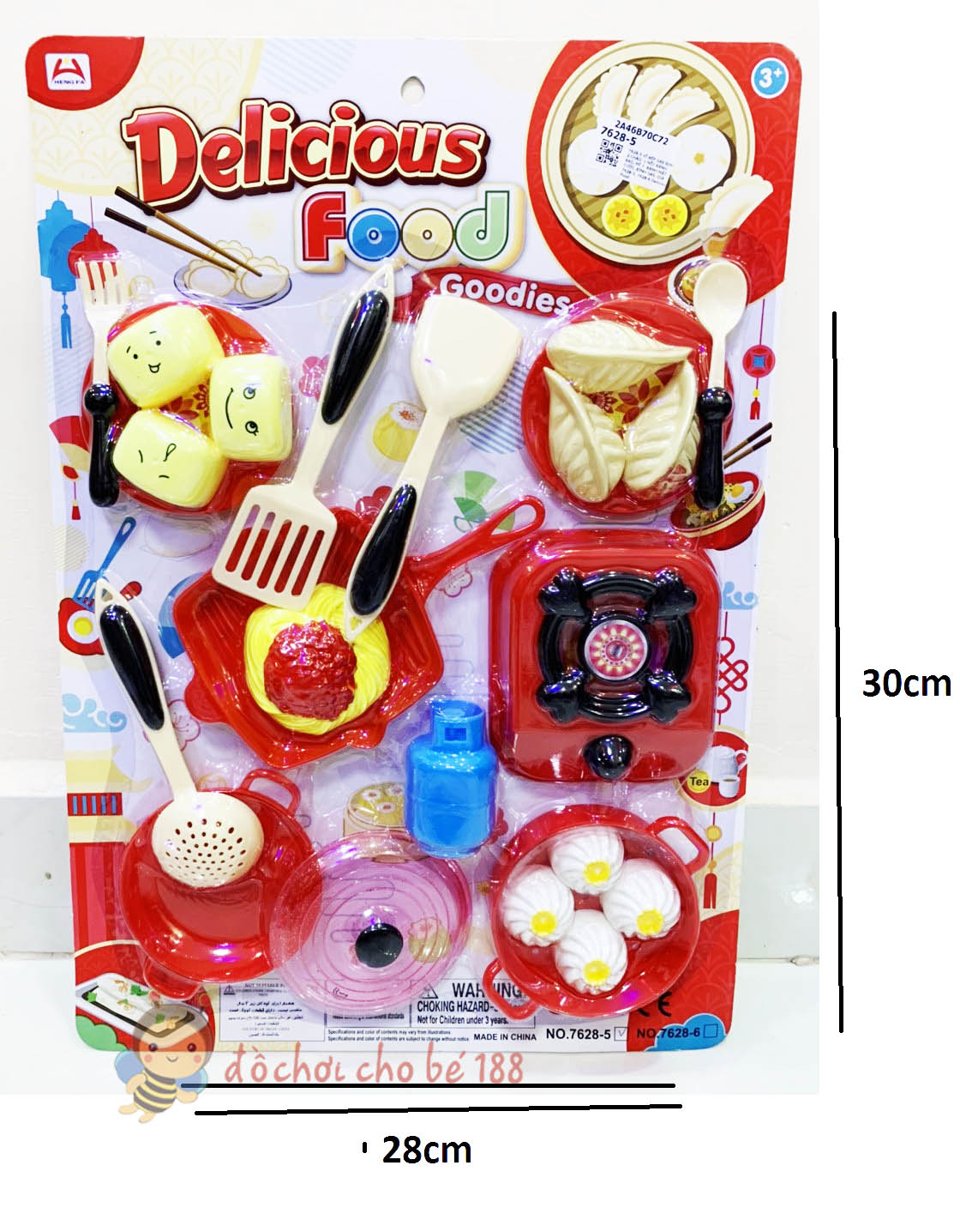 Đồ chơi bán bánh donut pizza, điểm tâm cho bé
