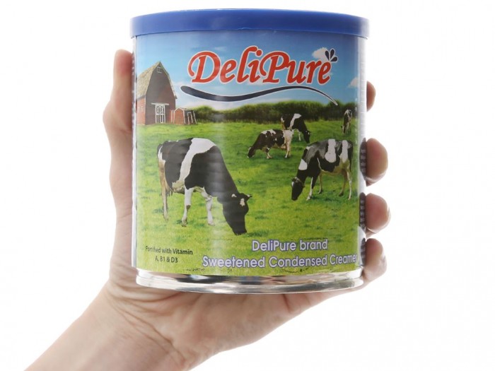 Sữa đặc có đường DeliPure lon 1kg/380gr