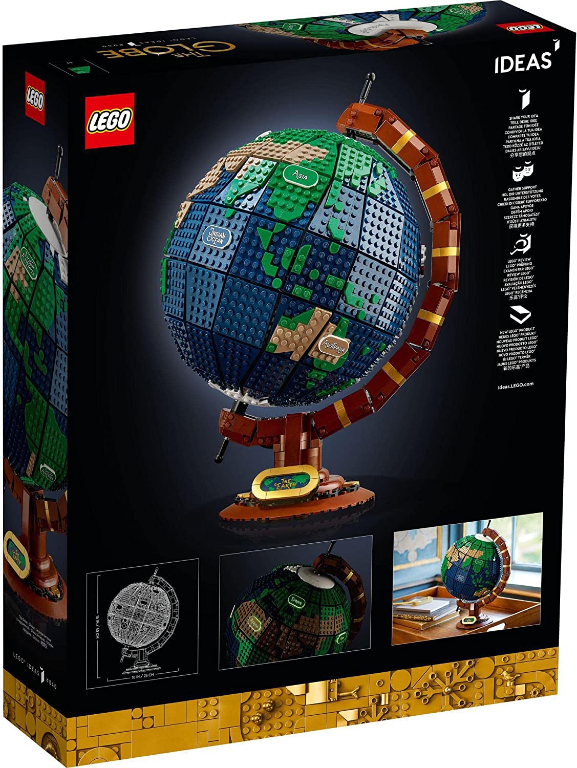 [HAPPY BRICKS] LEGO  IDEAS - 21332 - QUẢ ĐỊA CẦU - THE GLOBE