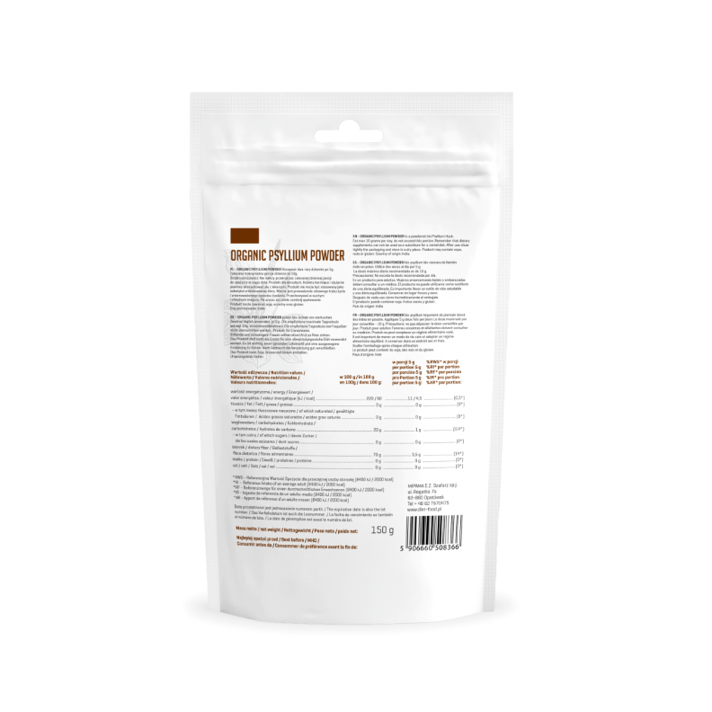 Bột vỏ mã đề hữu cơ Diet Food (Organic Psyllium Powder) - 150gr