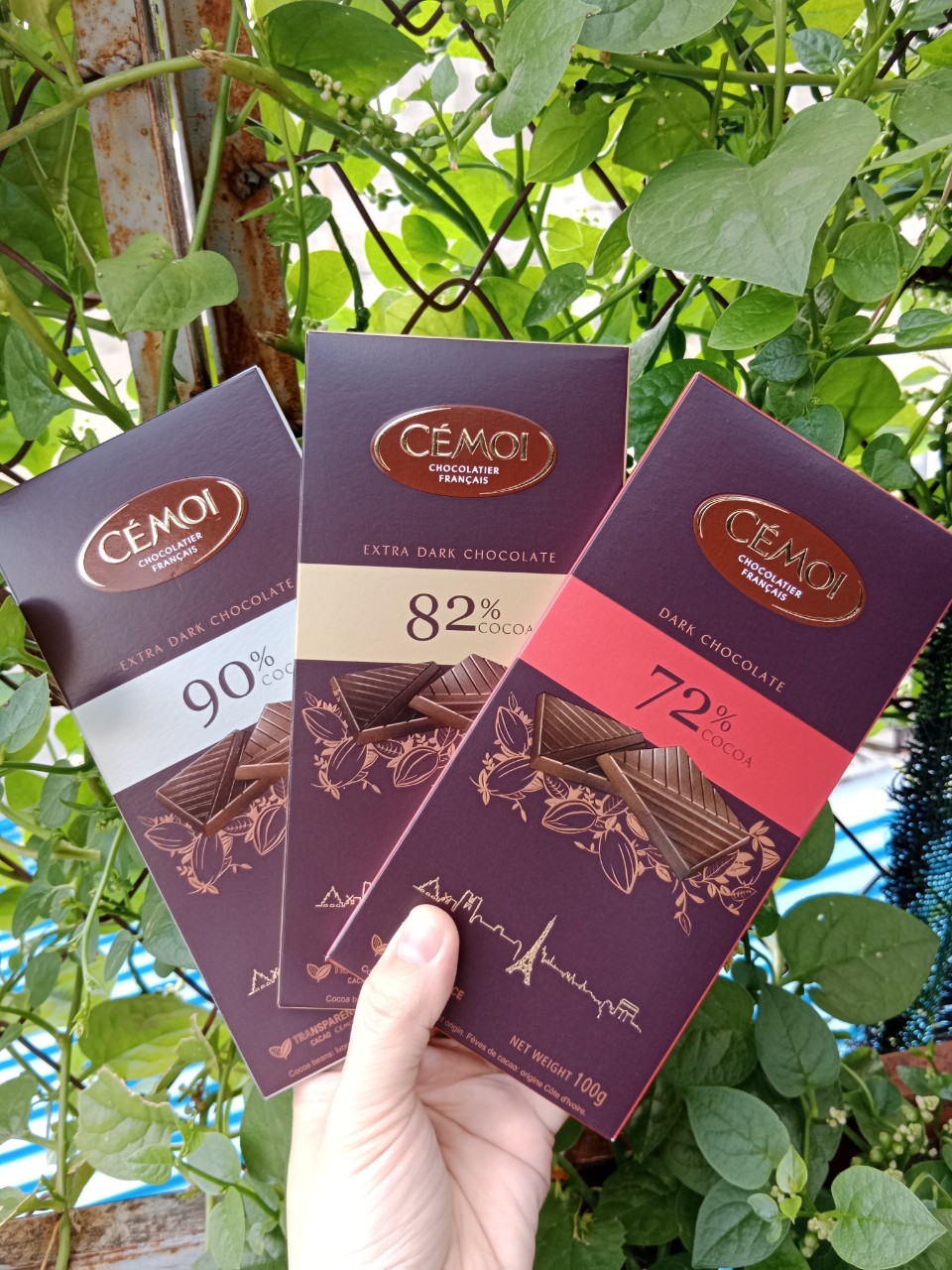 Socola Đen 72% Cacao Dạng Thanh Cémoi 100g - GiftLife