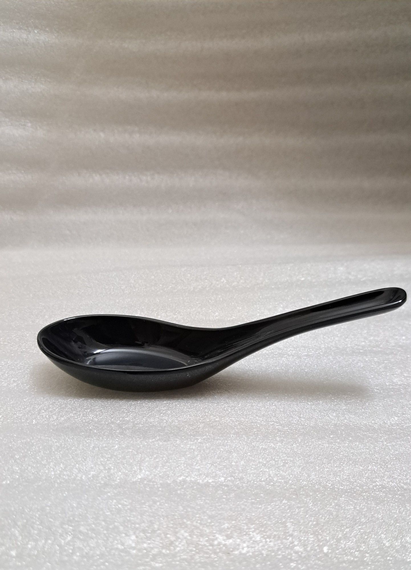 Muỗng cơm súp,chè nhựa Melamine màu đen Size 14cm