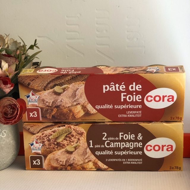 [ NGON TUYỆT VỜI ] Combo 03 Hộp (mỗi hộp 78gr) Pate Gan Heo Cora Pháp. (Date mới 24 tháng)-[ 12.12 Hot Deals ]