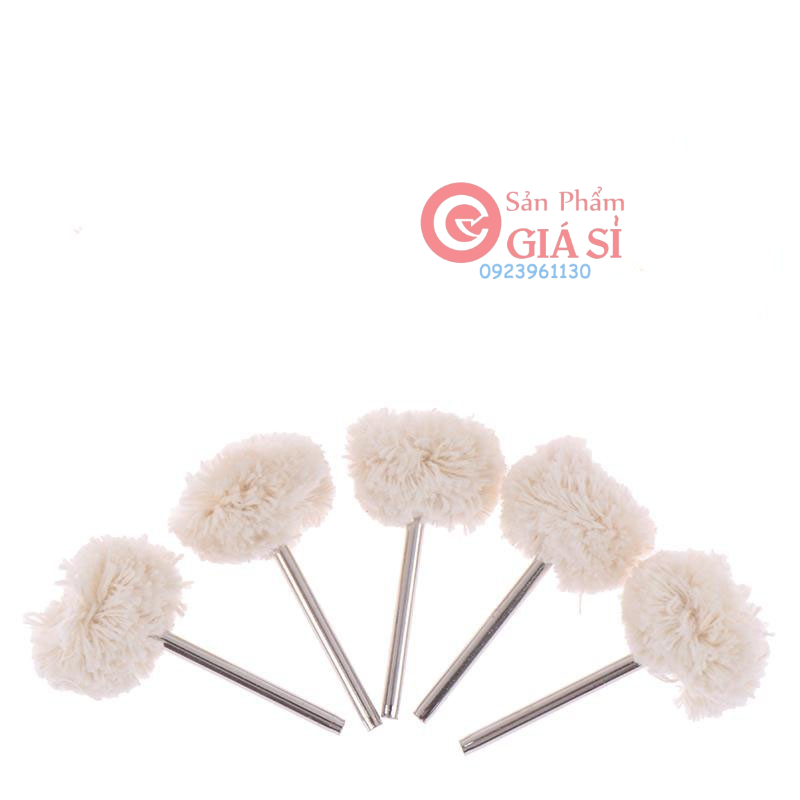 Đầu len đánh bóng đầu đánh bóng trang sức resin bằng len cán 3ly