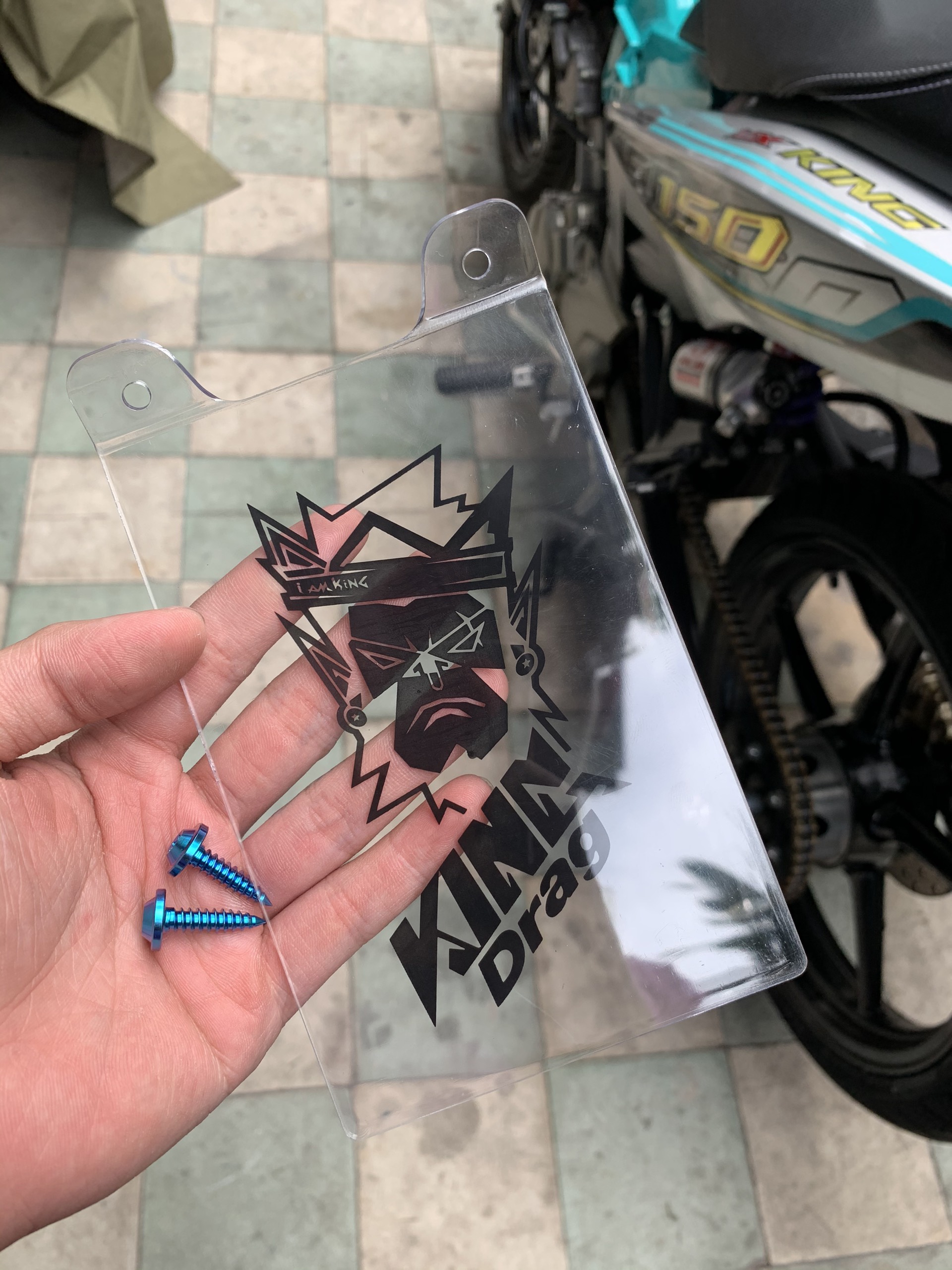 [HCM]Mica che phuộc KINGDRAG + 2 ốc titan