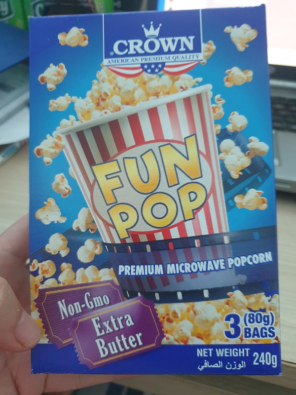 Crown butter multi-butter popcorn 240g