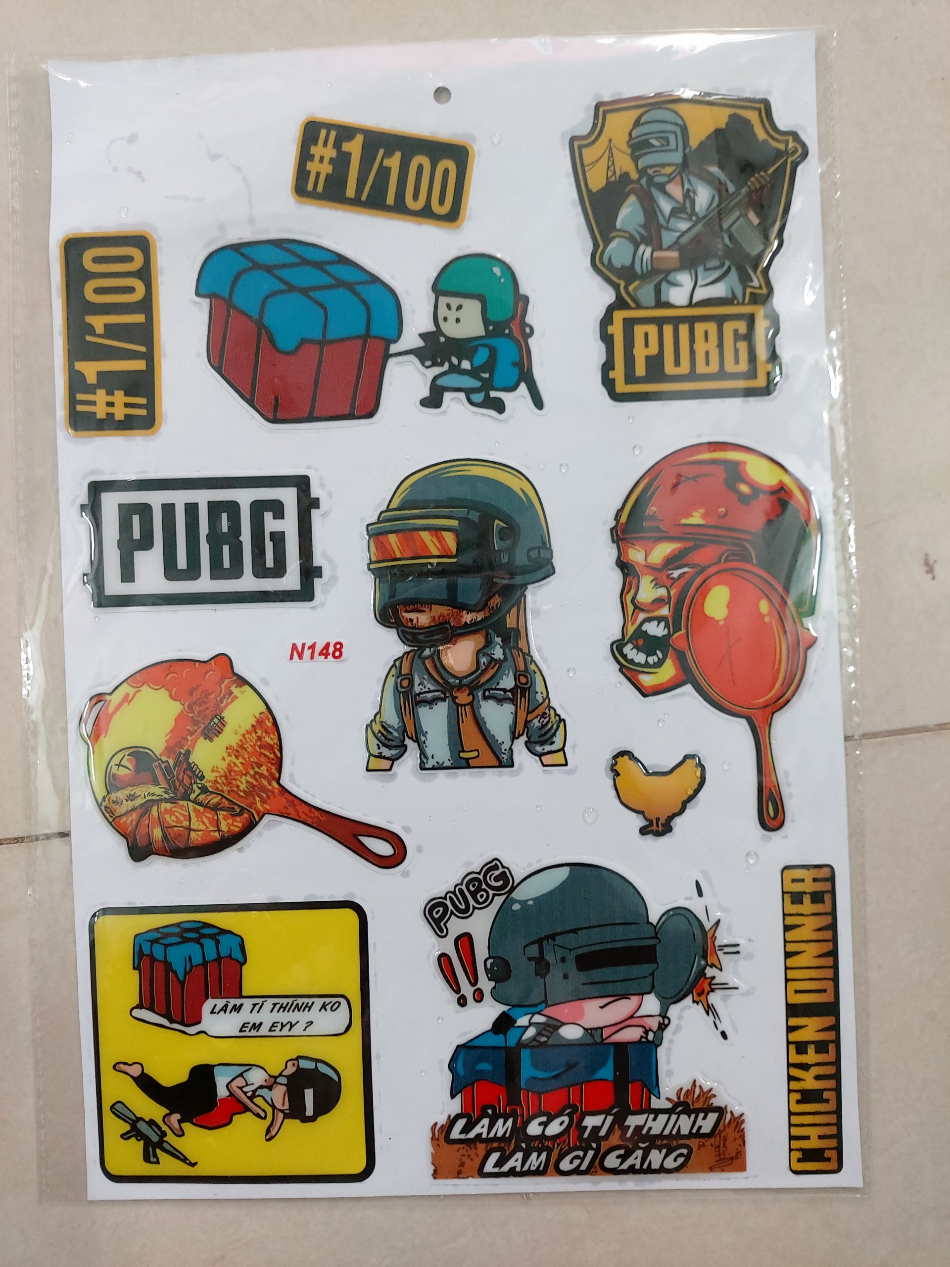 Sticker game vui nhộn nổi trọn bộ