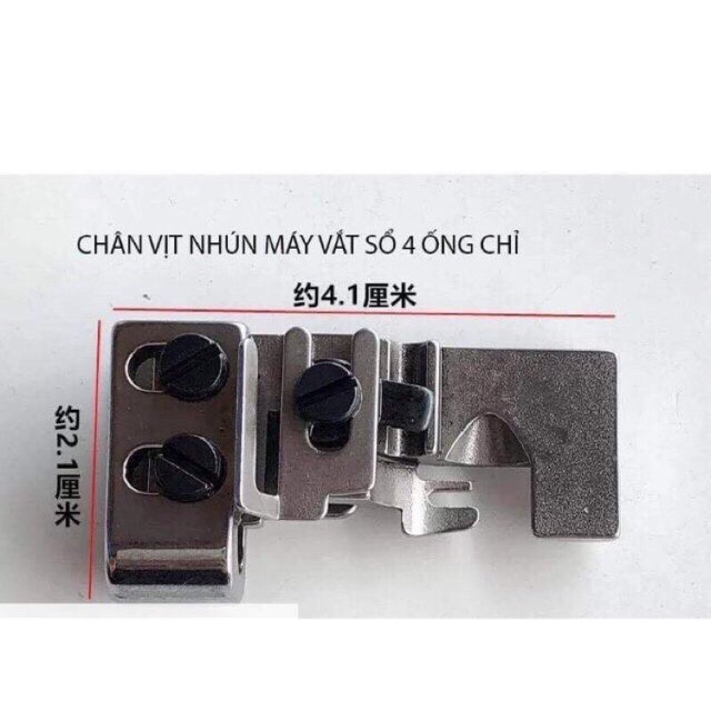 Chân vịt nhún sử dụng cho máy vắt sổ công nghiệp 4 ống chỉ