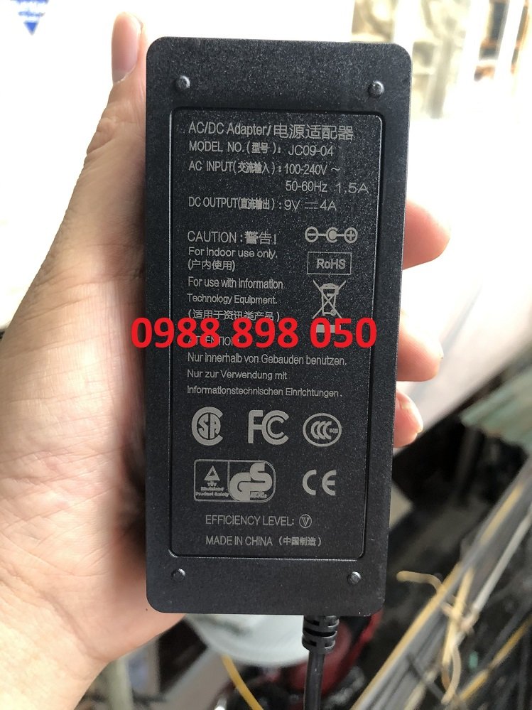 ADAPTER NGUỒN 9V 4A-4000ma
