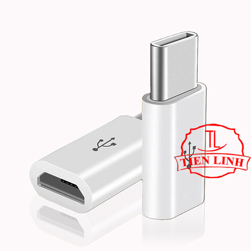 Bộ 2 cái đầu chuyển đổi chân Micro USB (Cái) sang Type C