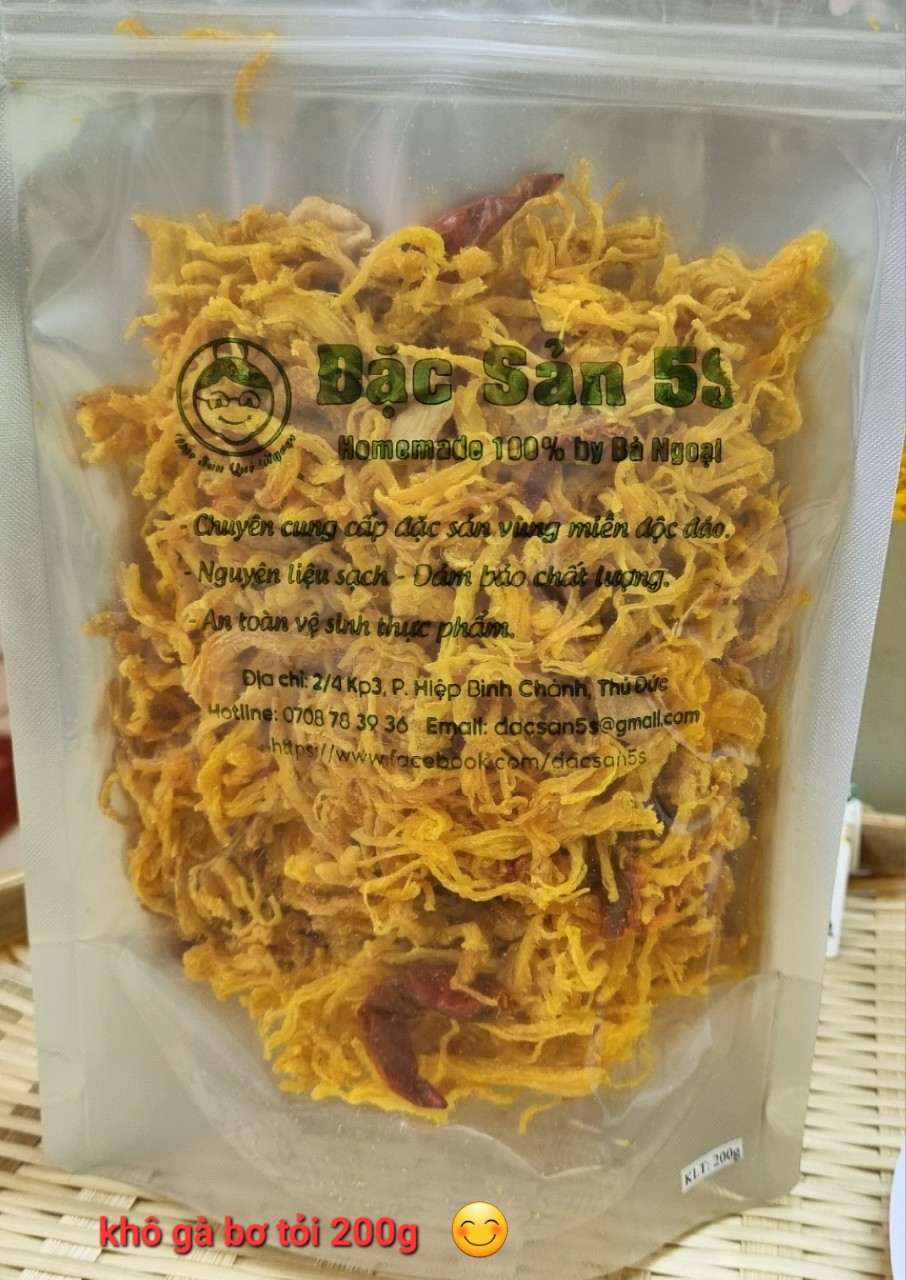 Khô gà bơ tỏi Đặc sản 5S
