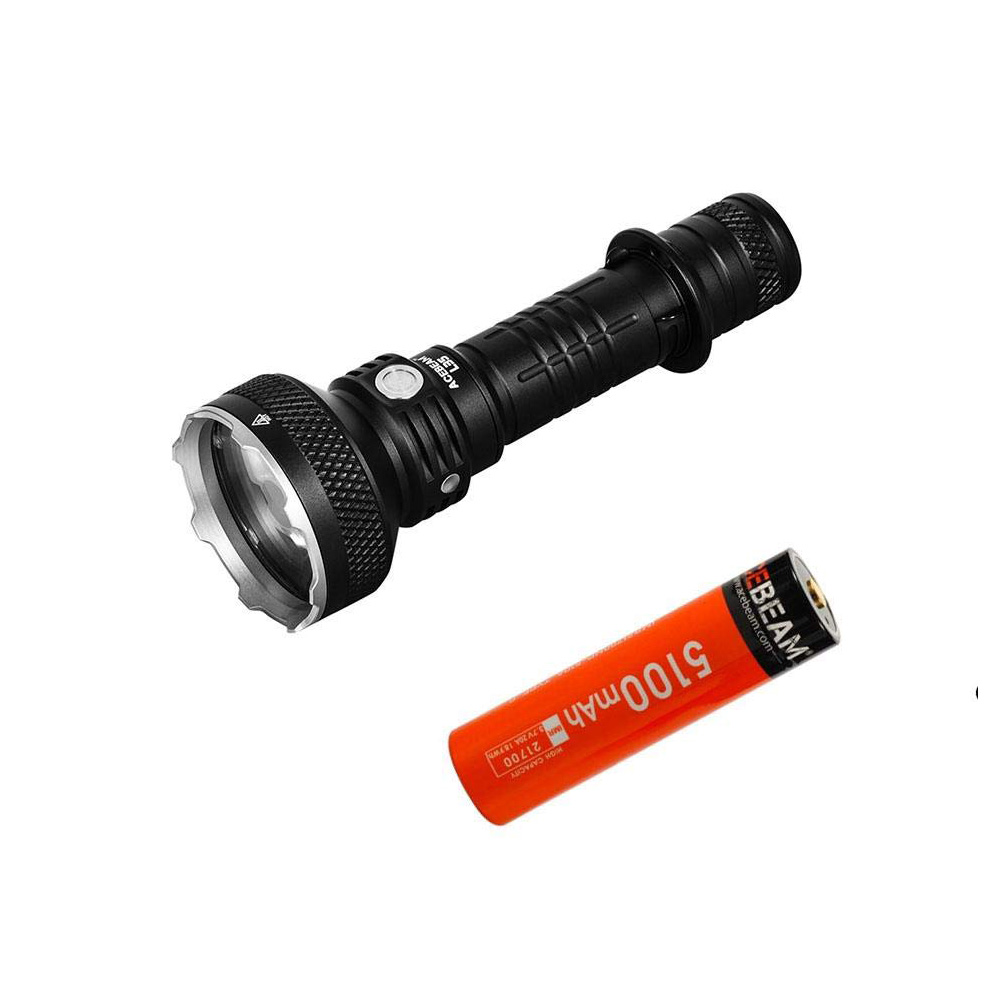 Đèn pin tác chiến acebeam l35 sáng 5000 lumen chiếu xa 480m led cree xhp70.2 sử dụng pin 21700 5100mah usb đèn đèn pin