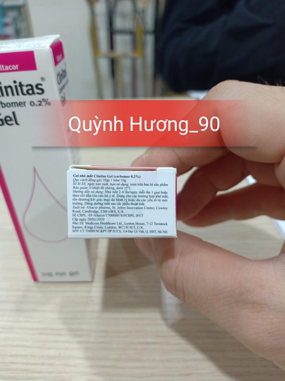 Gel tra mắt CLINITAS dành cho mắt khô