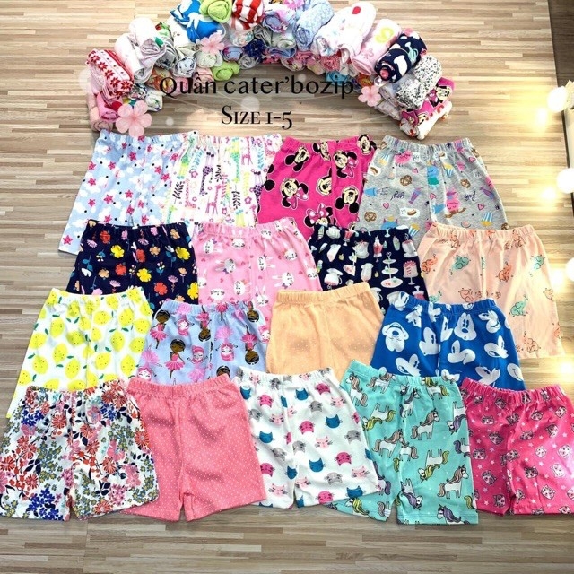 Set 2 quần bozip xuất dư cho bé