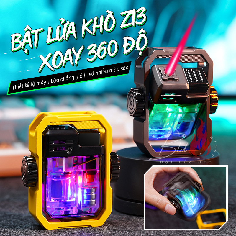 Bật lửa khò Z13 tích hợp đèn Led