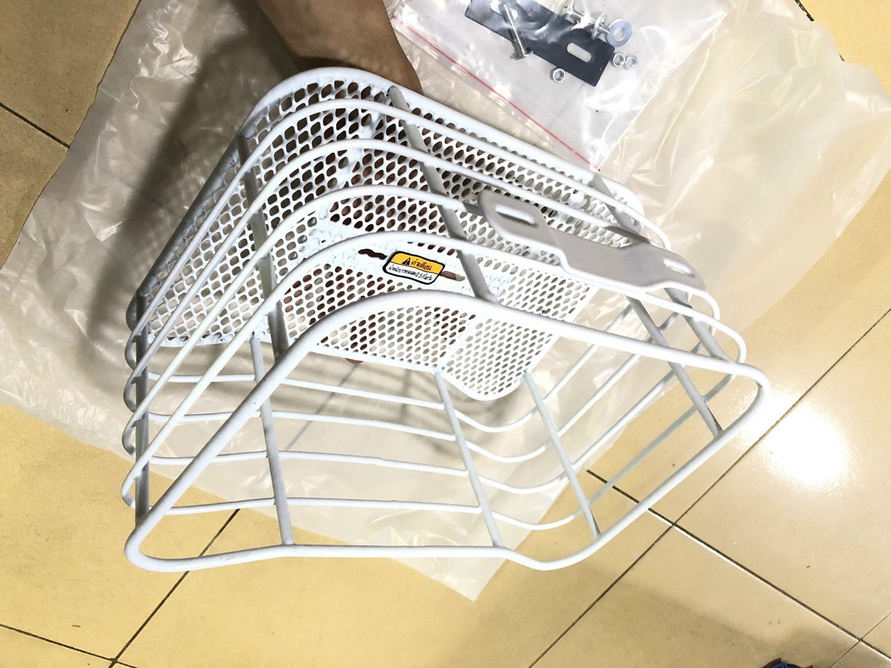 Square Scoopy Front Basket - Motorbike Basket