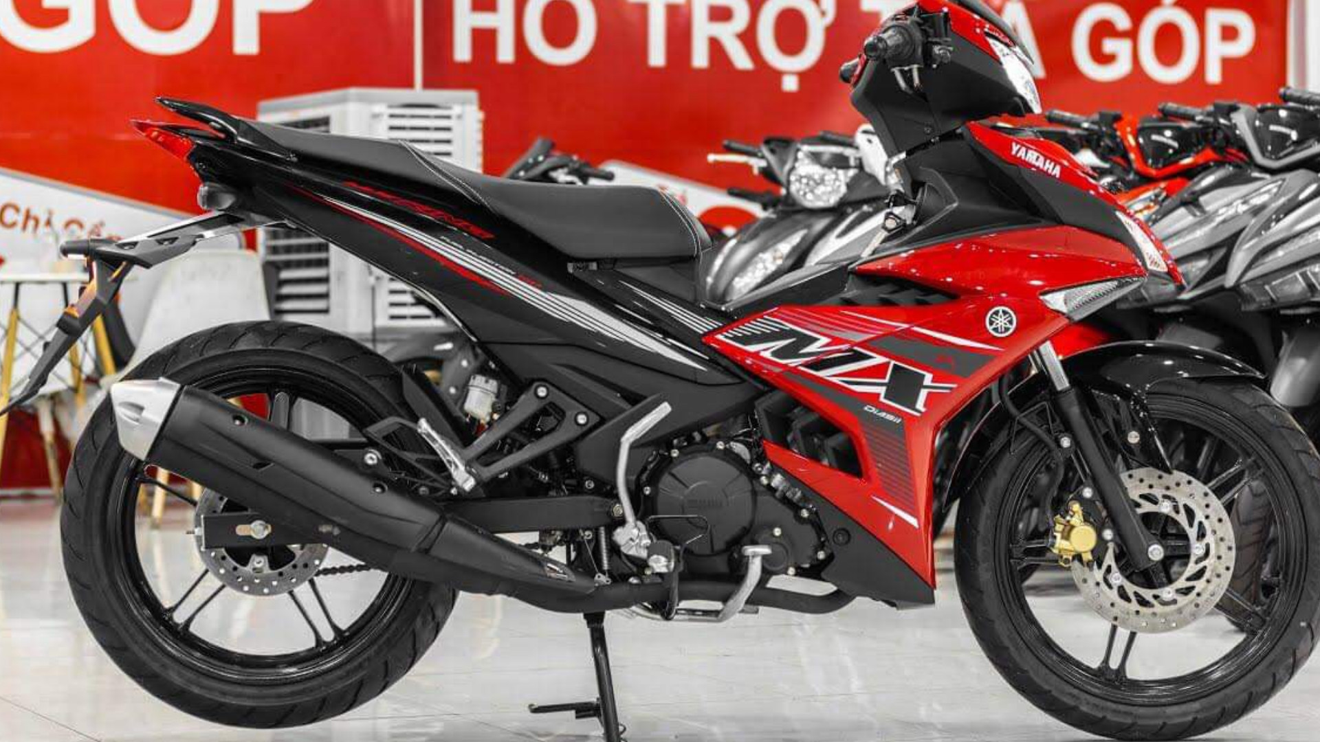 Tem rời exciter 150 mx đỏ đen
