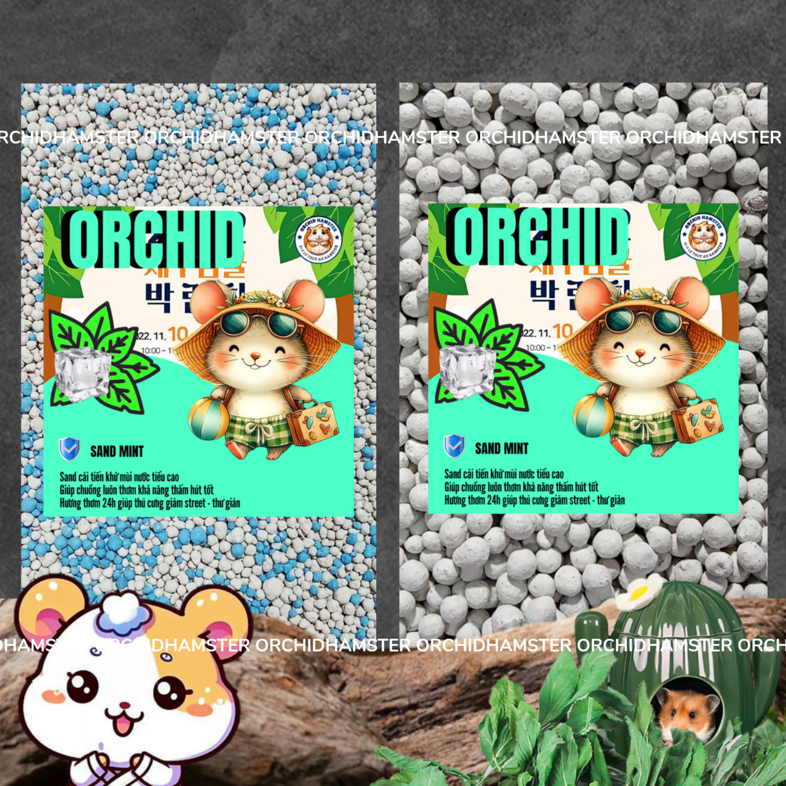 Combo 5kg Cát Sand Thơm Lót Chuồng Cho Hamster