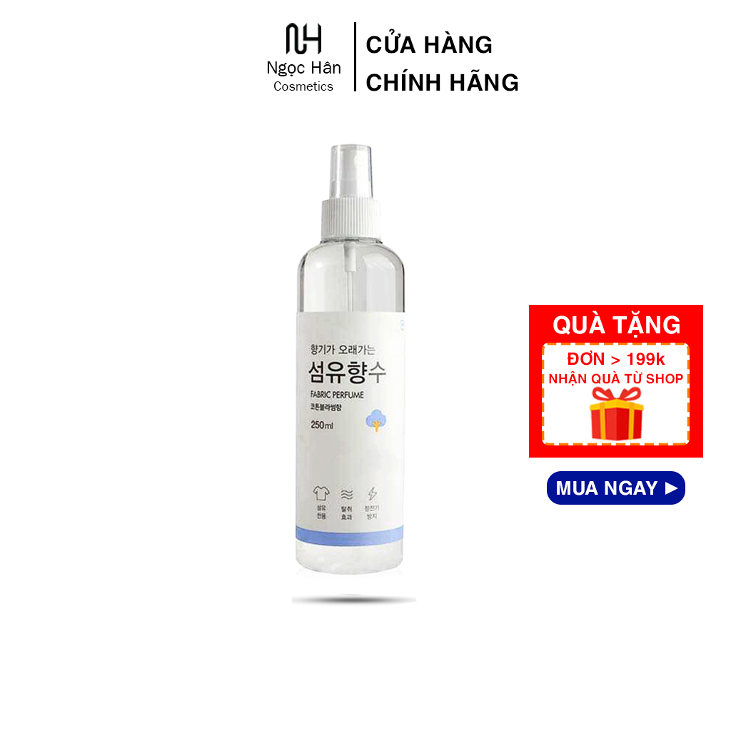 Xịt thơm quần áo hàn quốc quốc dân fabric perfume hàng chính hãng 250ml