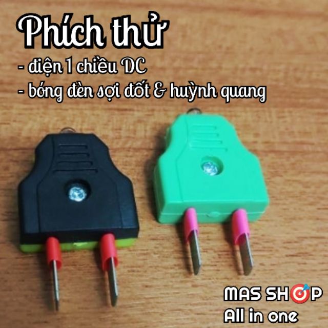 Phích thử bóng đèn dây tóc & huỳnh quang